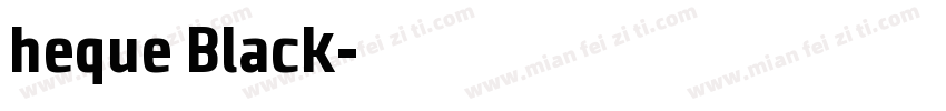heque Black字体转换